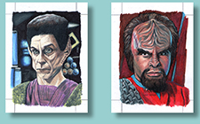 Star Trek Sketch cards